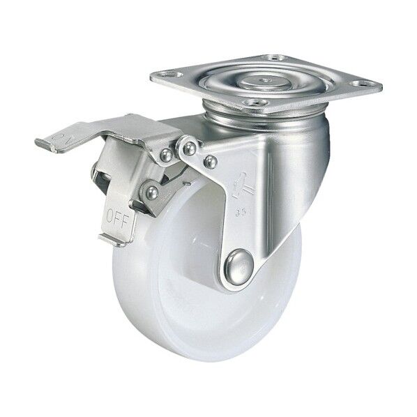 ねじ込み式キャスター 315S 自在SP付 ナイロンB入車 オールステンレス