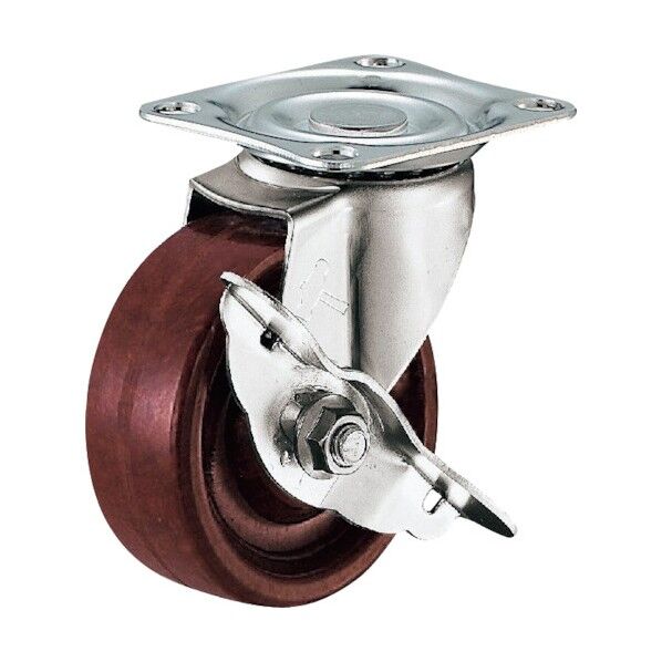 Sシリーズオールステンレス自在SP付フェノール車75mm 平戸車 315SPH75 1個