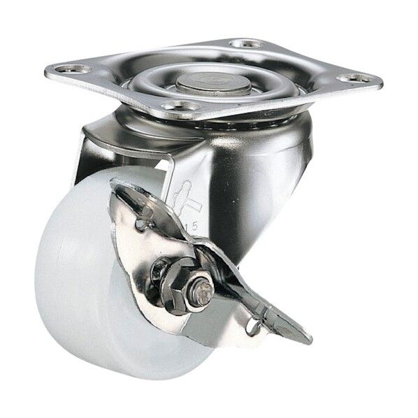 Sシリーズオールステンレス自在SP付ナイロンB車50mm 平戸車 315SNRB50 1個