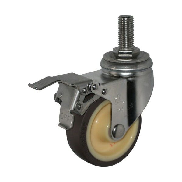 SAシリーズオールステンレス自在SP付ウレタンB車125mm 平戸車 315SAUB125 1個