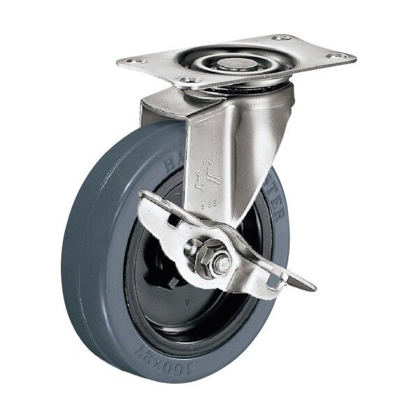 Eシリーズオールステンレス自在SP付ナイロン車100mm