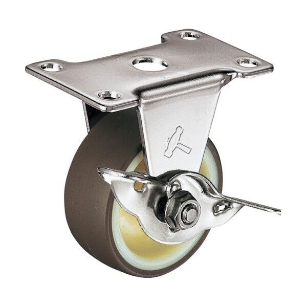 Eシリーズオールステンレス固定SP付ウレタン車50mm 平戸車 315ERUR50 1個