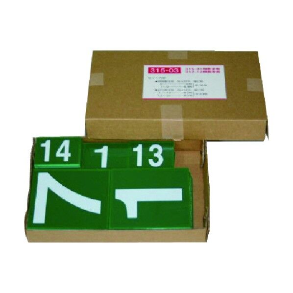 無災害記録表用板、数字板