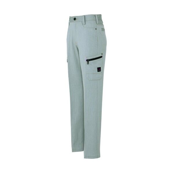 アジト ペンタスヘリンボーン レディースカーゴパンツ(ノータック) 003シルバーグレー LL 30656 1