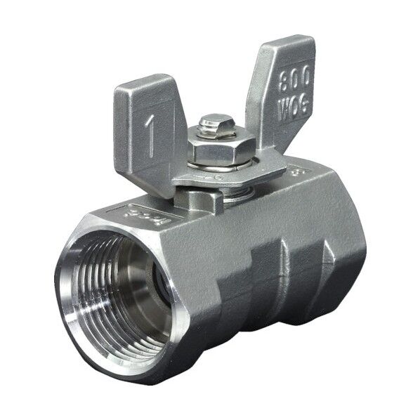 ねじ込みボールバルブ(800型・ステンレス・蝶ハンドルタイプ)