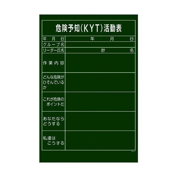 危険予知活動表(垂れ幕タイプ)