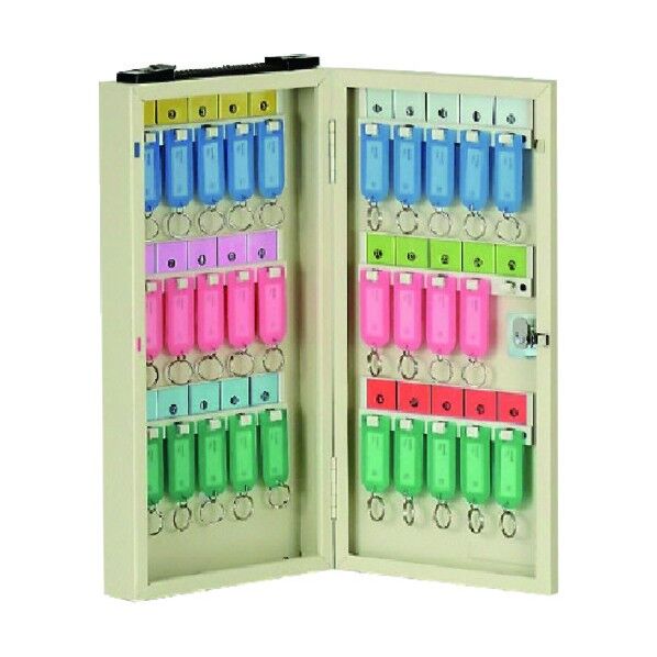 スチール製携帯用キーボックス３０個用 317-56A 1