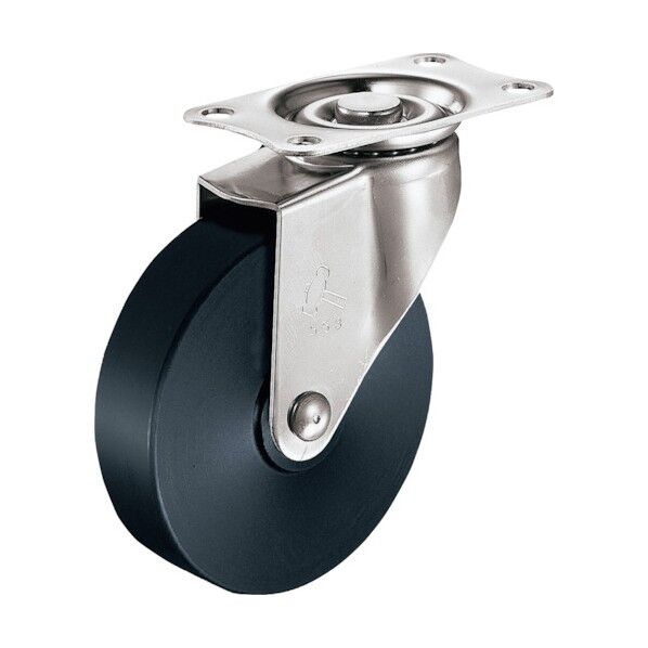 Eシリーズオールステンレス自在MCナイロン車65mm 平戸車 320EMC65 1個