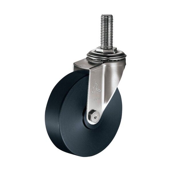 EAシリーズオールステンレス自在MCナイロン車100mm 平戸車 320EAMC100 1個