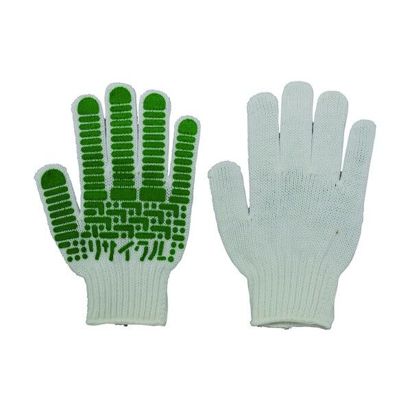 #322白 エコロリサイクル手袋すべり止めM 322 1点