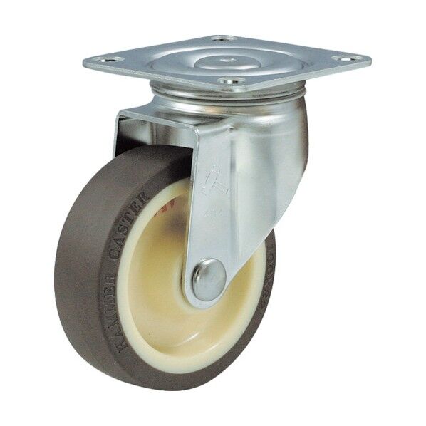 プレート式キャスター 300S (ナイロンホイールウレタン車) 自在
