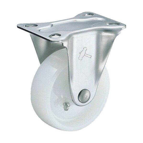プレート式キャスター 320S (ナイロン車・ステンレス金具) 固定