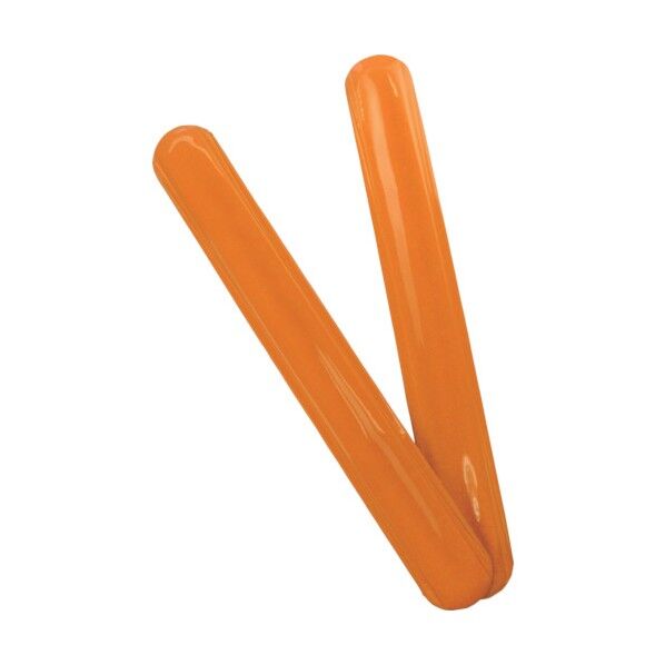 反射リストバンド2個入 オレンジ 幅4cm×長さ30cm 3205506 2個
