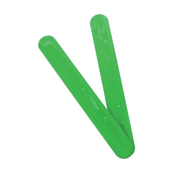 反射リストバンド2個入 グリーン 幅4cm×長さ30cm 3205507 2個