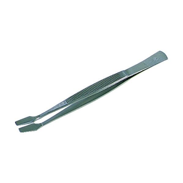 耐酸耐磁ピンセット105mmベントフラット型