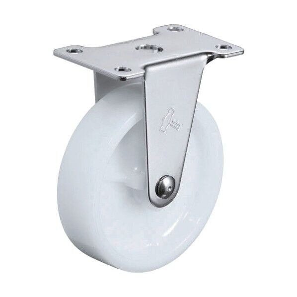 プレート式キャスター 320E (ナイロン車・ステンレス金具) 固定