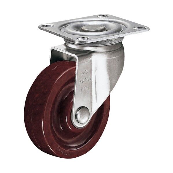 Sシリーズオールステンレス自在フェノール車150mm 平戸車 320SPH150 1個