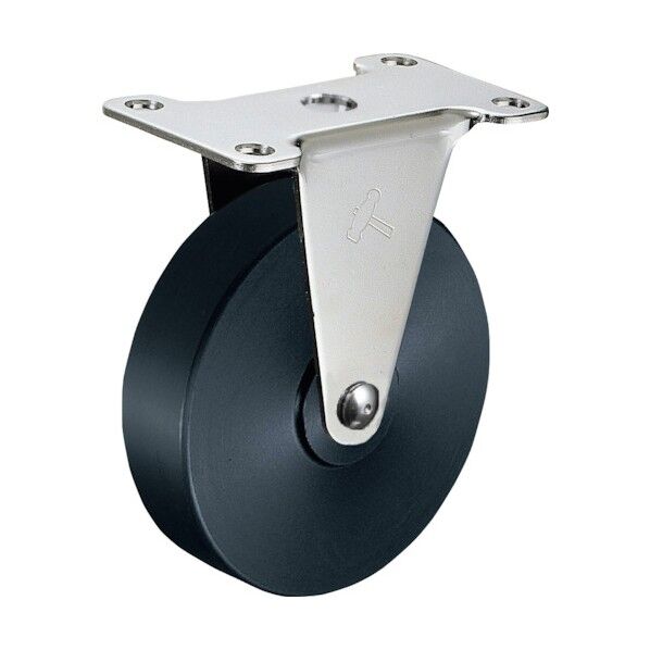 Eシリーズオールステンレス固定MCナイロン車75mm 平戸車 320ERMC75 1個