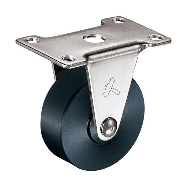 Eシリーズオールステンレス固定MCナイロン車50mm 平戸車 320ERMC50 1個