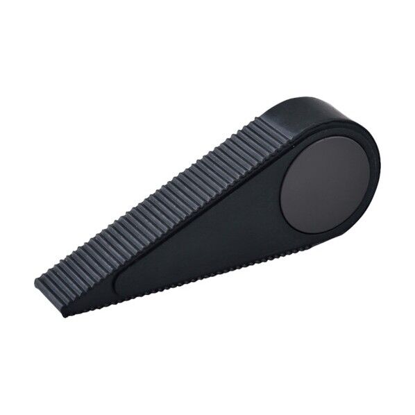 差し込み式ドアストッパー ドアストッパー120‐20 マグネット付 黒 45×20×120mm 342010 1個