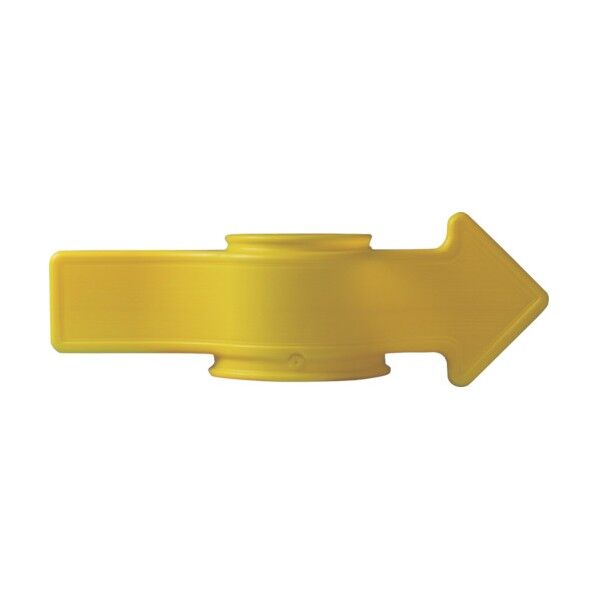 コーンアロー(矢印型立体標識)無地タイプ CA‐100 122×346×124mm 367199 1個