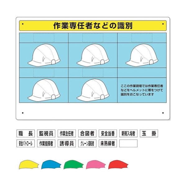 作業専任者識別標識セット