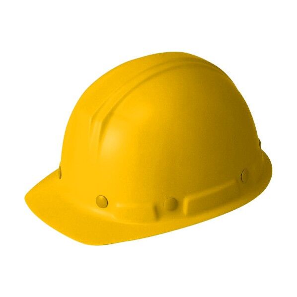 ヘルメット前ひさし型(飛)黄特殊FRP