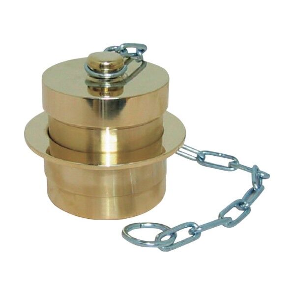 黄銅製 町野式媒介金具 H108 町野式オスキャップ 鎖付き 36H025B 1点