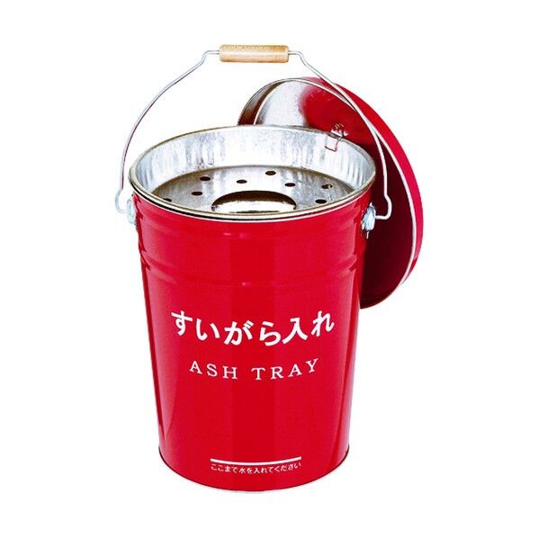 ミヅシマ工業 すがら入れ(すいがら回収)#357 レッド 330 x 245 x 330 mm 367-0020...