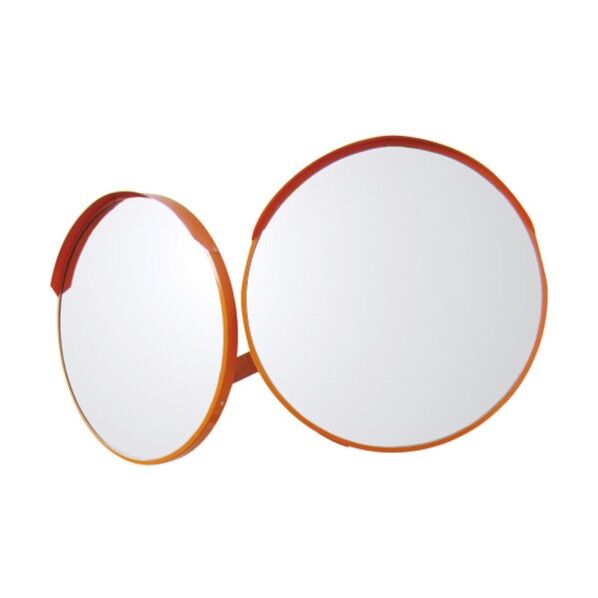 カーブミラーWポールなし アクリル製 800Φmm