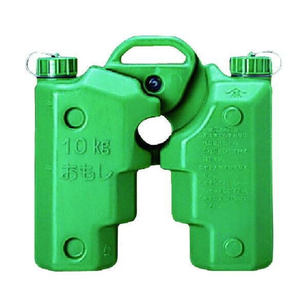 万能おもし グリーン 超高分子ポリエチレン 330×340×170 383-46 1点