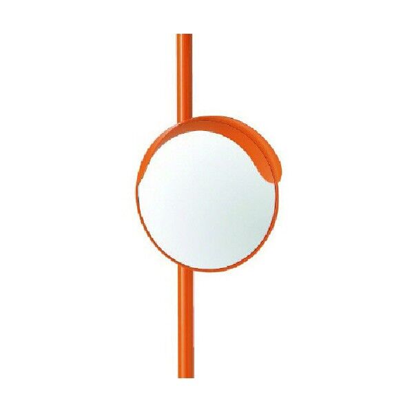 カーブミラー300mmΦ一面鏡ポール付 アクリル製 384-20A 1点