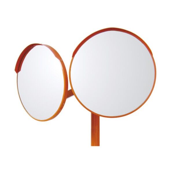 カーブミラー(W)ポール付 アクリル製 600Фmm 384-25 1点