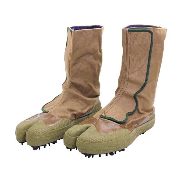 足袋 ニューワンタッチNS先割 スパイク底 オリーブ 24cm 3N-24.0 1足