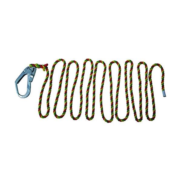 3色混色 介錯ロープ エンドテープ止め 12mm×6m 3STRAND-6 1本