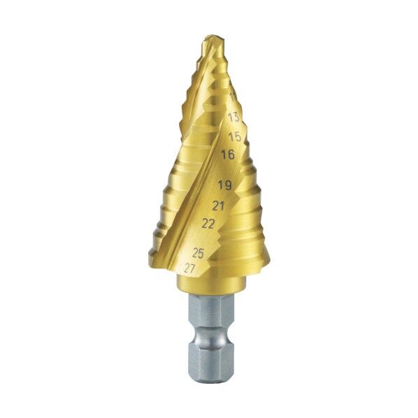 ナイスマイティスパイラルステップドリル (3枚刃)