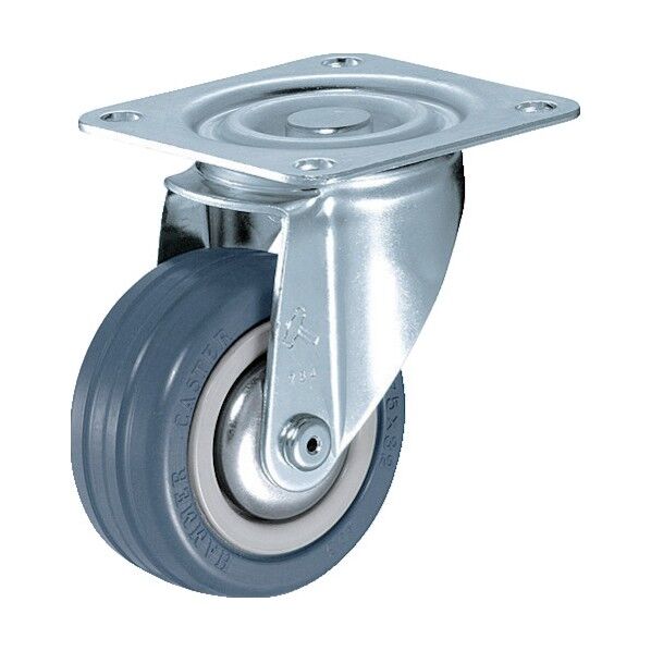 プレート式キャスター 400S (プレス製ゴム車) 自在