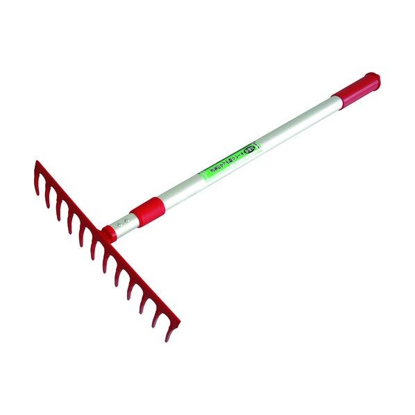 サッチ取レーキ 12本爪 伸縮アルミ柄付