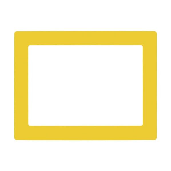 路面用区画標識(A3用紙対応タイプ)YKH‐A3Y 裏テープ付 398×522mm 403123 1個