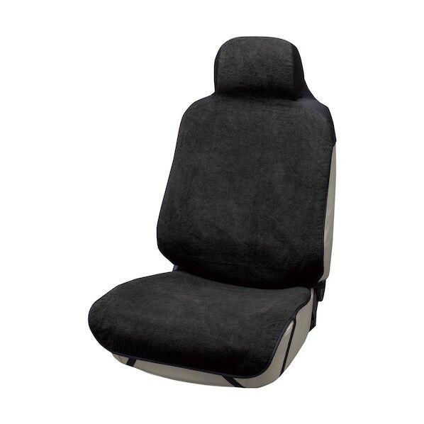 カーシートカバー 吸水防水カバー フロント1枚 ブラック 40421008 1個