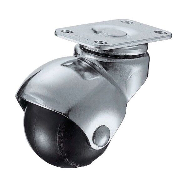 プレート式ボールタイプキャスター 405P (ゴム車) 自在