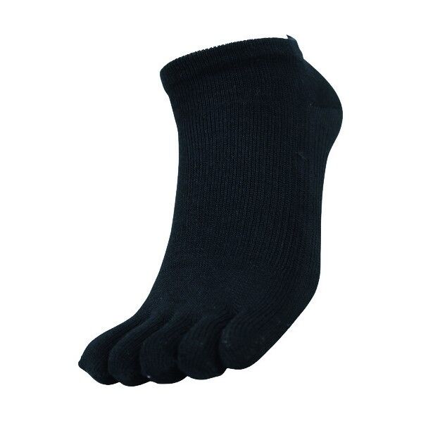 #4105-2P デオセル5本指カカト付 ショート丈 黒 L 4105-2P 2足