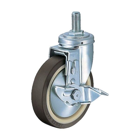 ねじ込み式キャスター 420SA(ナイロンホイールB入りウレタン車) 自在ストッパー付