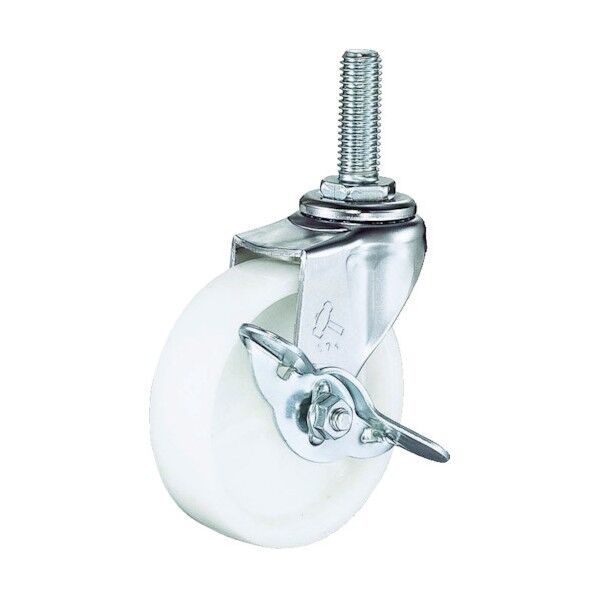 ねじ込み式キャスター 420EA (ナイロン車) 自在ストッパー付