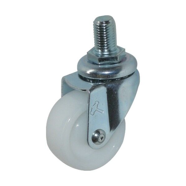 ねじ込み式キャスター 420A (ナイロン車) 自在(ミリねじ)