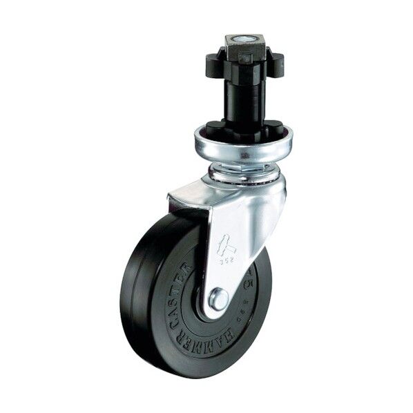 パイプ差し込み式キャスター ENシリーズ (ゴム車) 自在