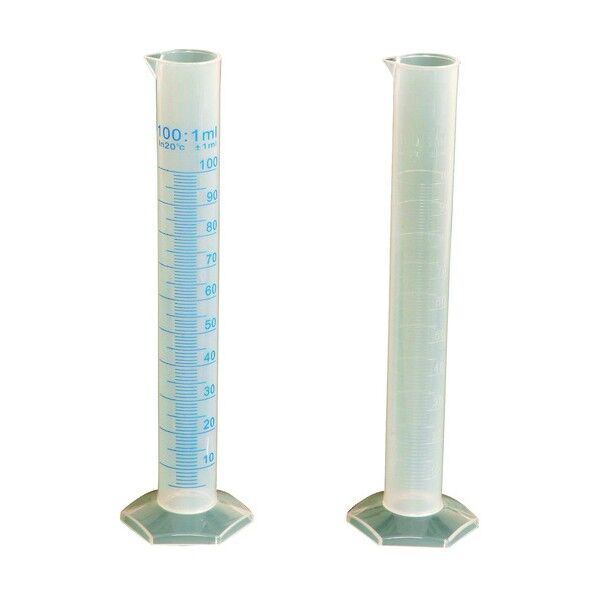 メスシリンダー 目盛エンボス