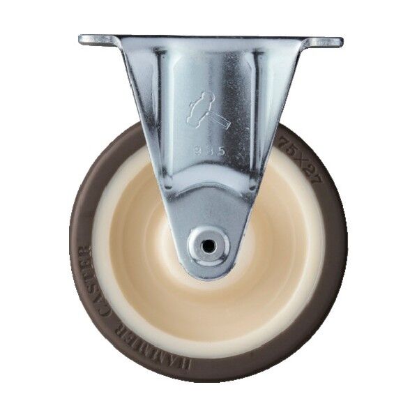 プレート式キャスター 420S (ナイロンホイールウレタン車) 固定