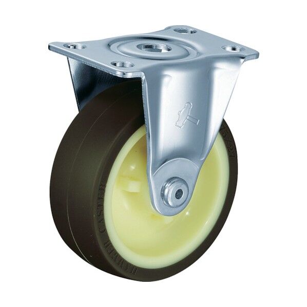 プレート式キャスター 420G (ナイロンホイールウレタン車) 固定