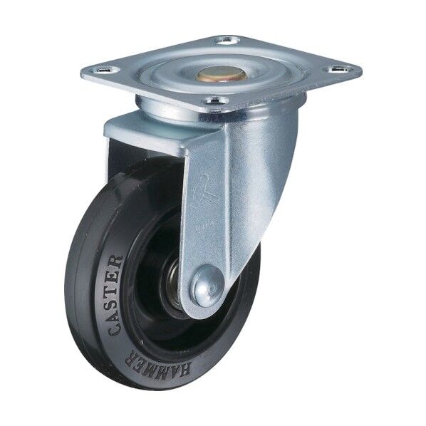 プレート式キャスター 匠シリーズ (ナイロンホイールゴム車) 自在